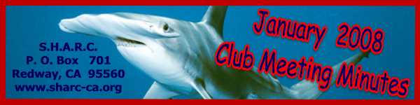 SHARC Jan 2008 Club Meeting Minutes