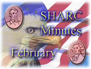 SHARC Minutes - February 2005. Graphic by Kim A. Cabrera.