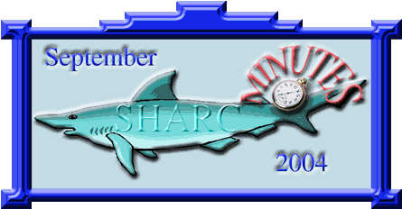 September 2004 SHARC minutes. Graphic by Kim A. Cabrera. 